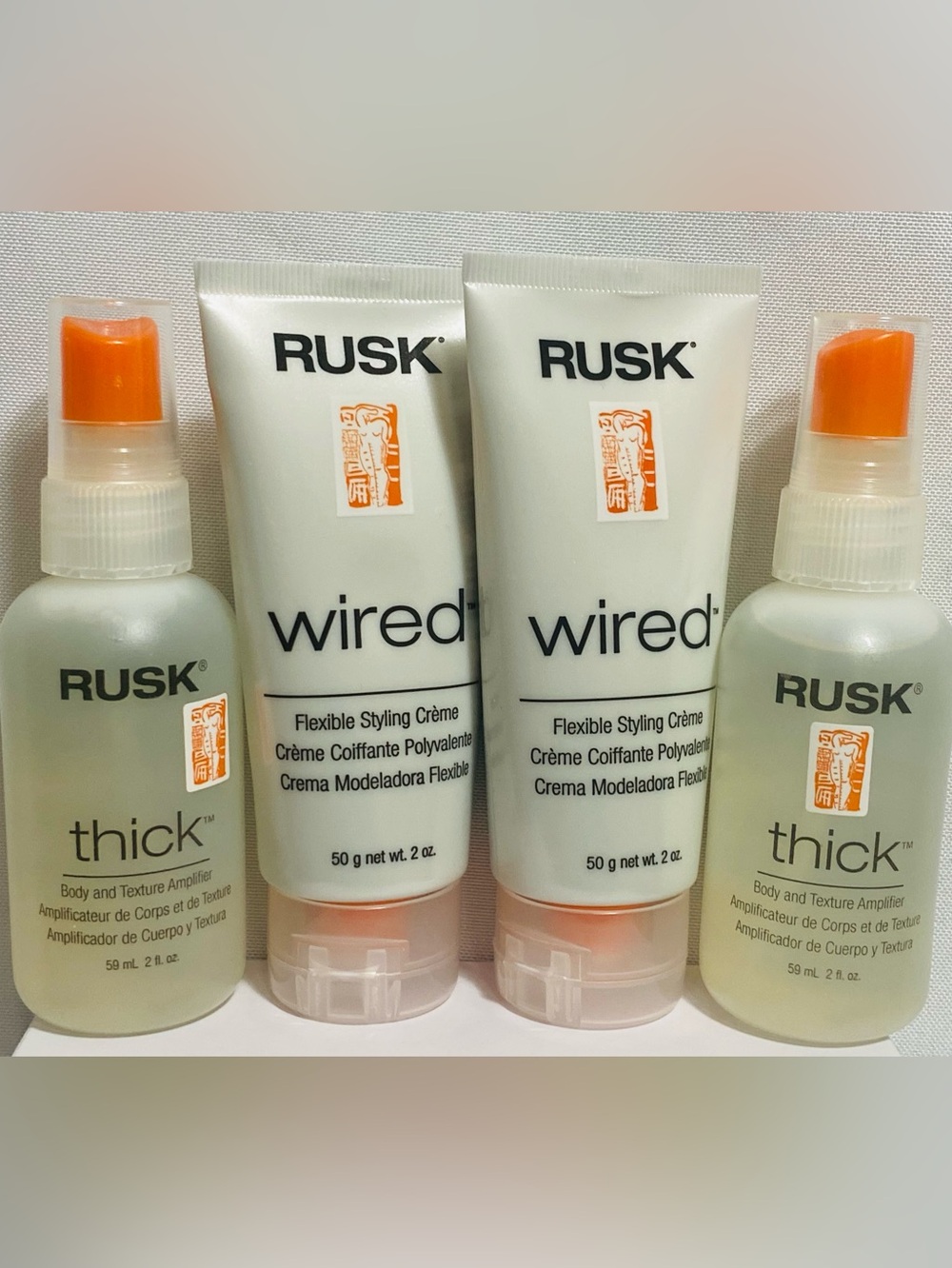 RUSK Wired & Thick Styling Bundle – 4-Piece Hair Styling Set